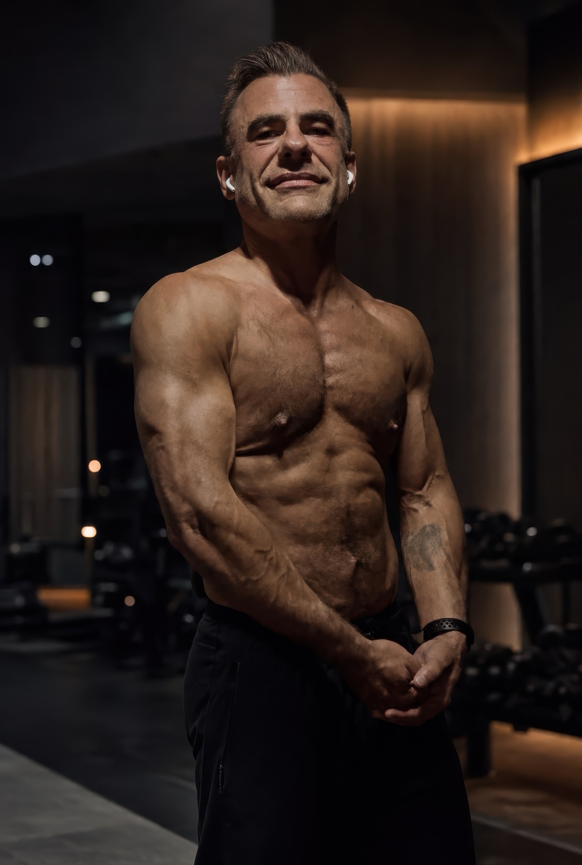 Dave Isbitski standing in a gym after a workout in July 2026
